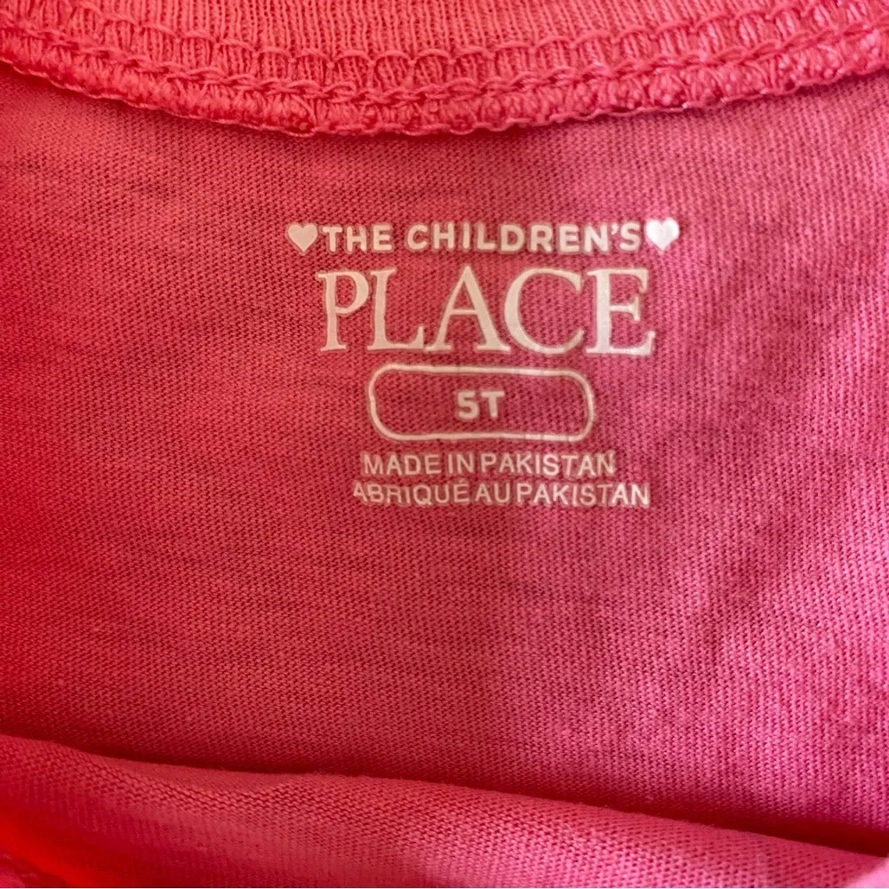 The Children’s Place Girls 5T Back to School LOT of Two Short Sleeve Shirts ABC